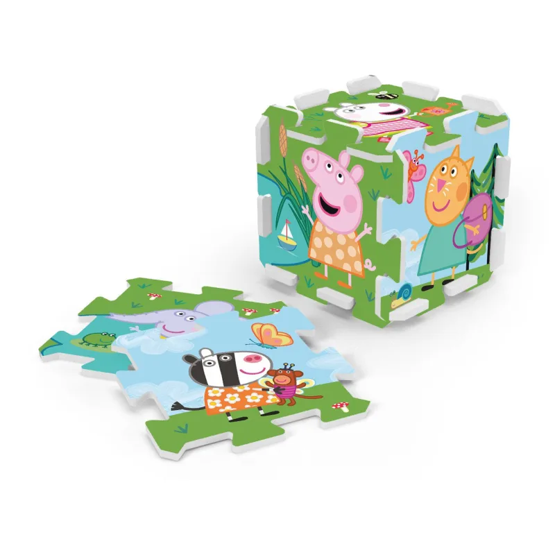 Trefl Penové puzzle Prasiatko Peppa/Peppa Pig 32x32x1cm 8ks vo fólii 0m+
