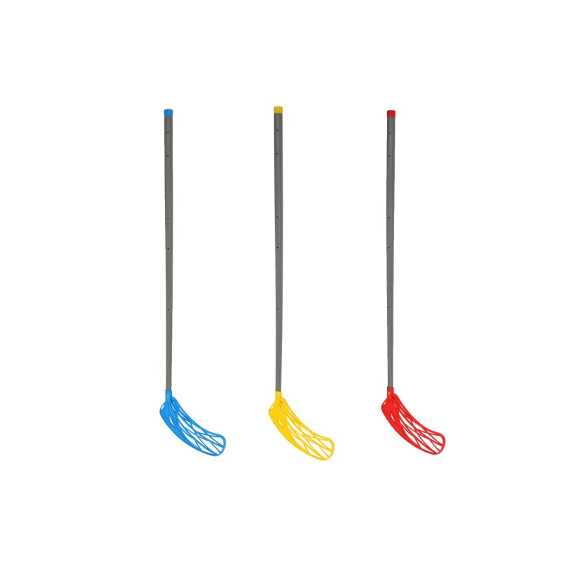 Teddies Hokejka florbalová zahnutá doľava plast 115cm 3 farby v sáčku