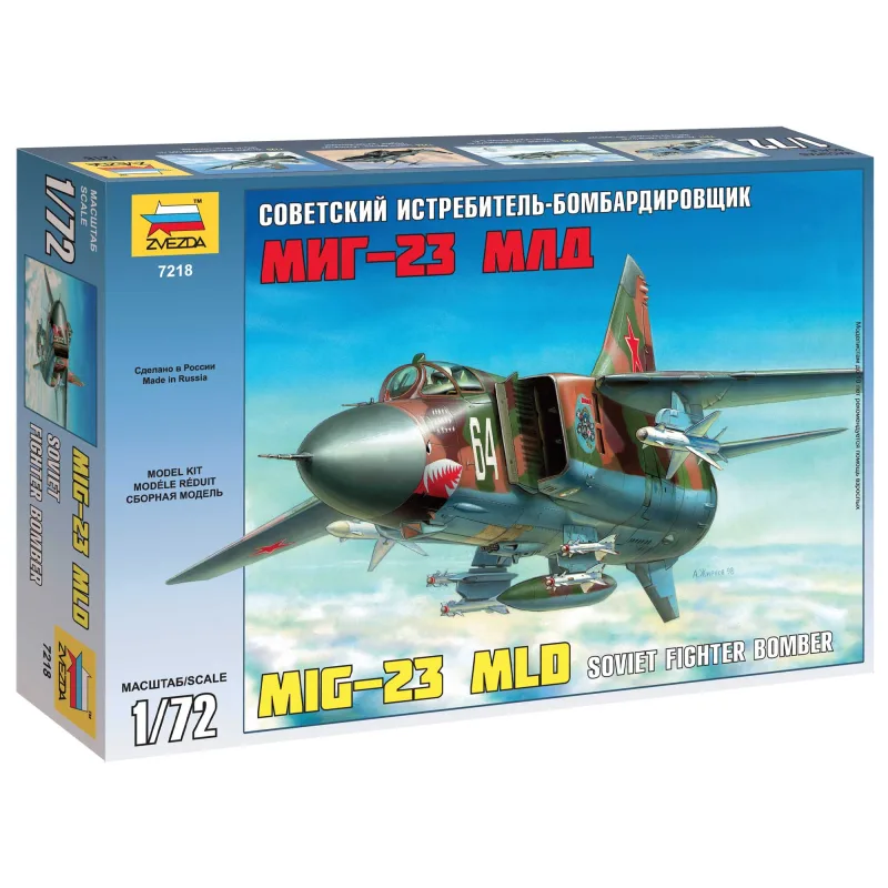 Zvezda Model Kit lietadlo 7218 - MIG-23 MLD Soviet Fighter (re-release) (1:72)