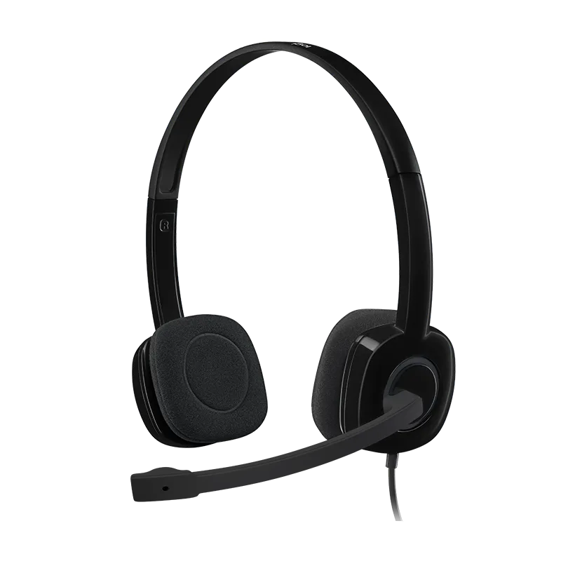 Logitech H151/Stereo/Jack/Drát/Černá 981-000589