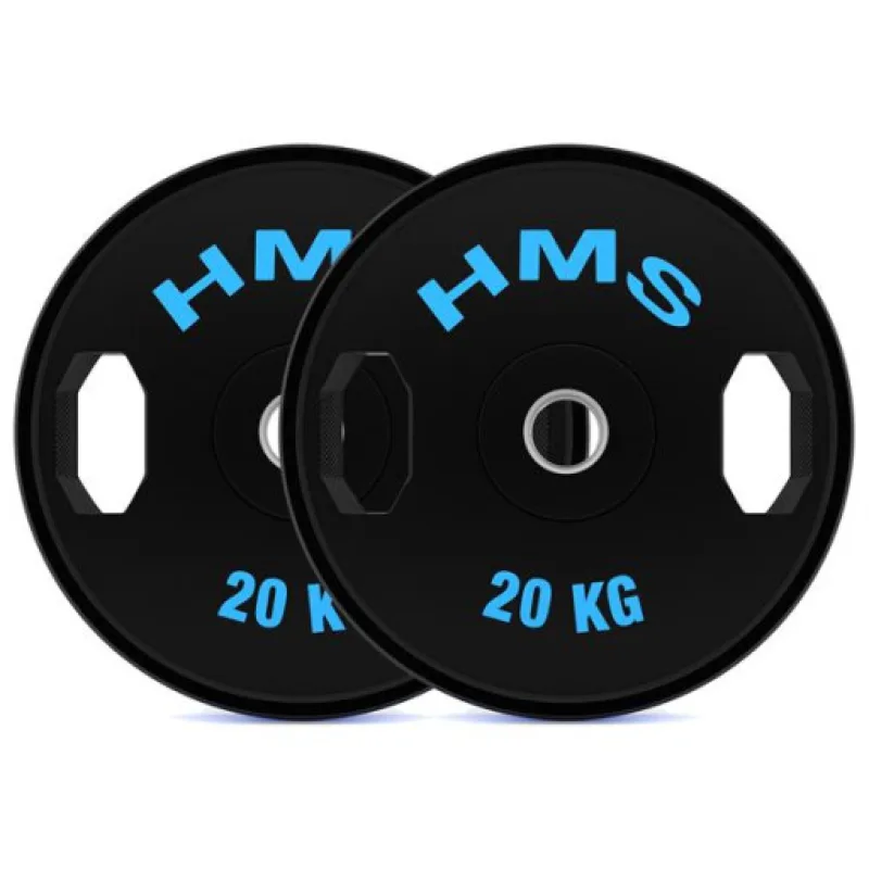 Sada pogumovaných olympijských kotoučů HMS TOG20, 2x20 kg