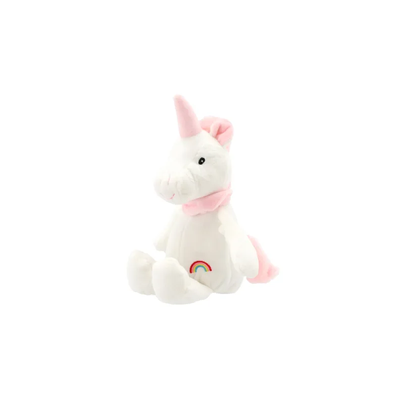 Teddies Jednorožec/Kôň sediaci plyš 20cm 2 farby v sáčku 0+