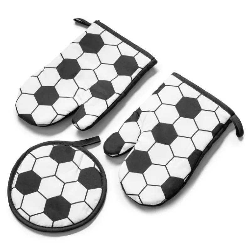Kuchyňské rukavice a podložka pod horké hrnce, Fotbal