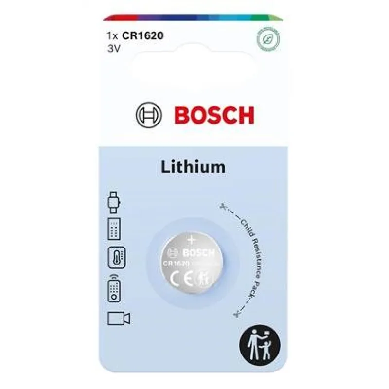 Bosch CR1620B1/ 00 Lithium (Blistr 1 ks) 444335,00