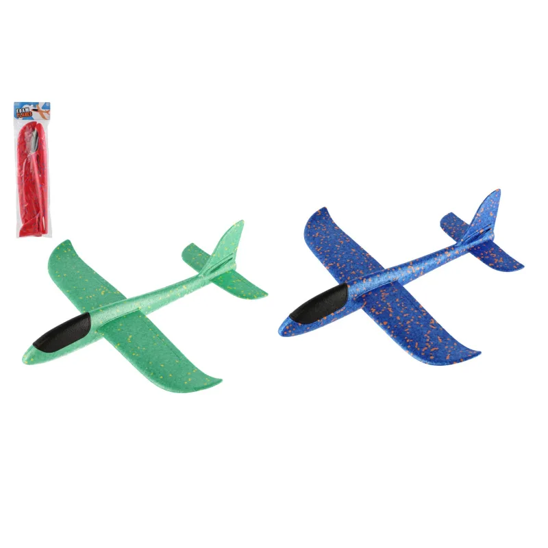 Teddies Lietadlo hádzacie penový model 47cm 3 farby na karte