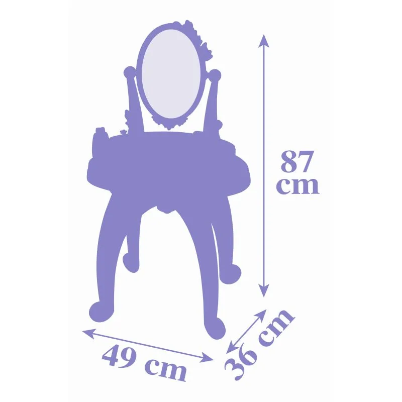 Smoby Ľadové kráľovstvo Toaletný stolík 2v1 so stoličkou