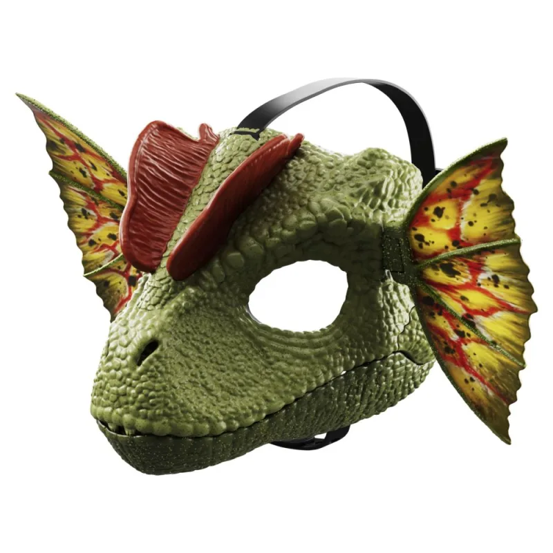 Mattel Jurassic World DILOPHOSAURUS MASKA NA Tvár so zvukmi