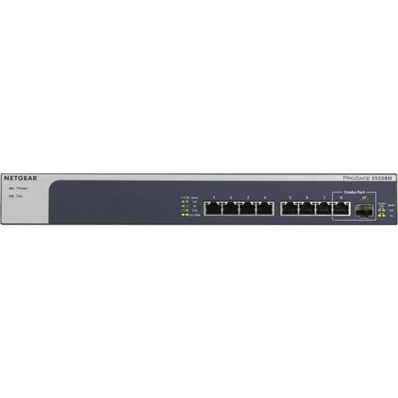 NETGEAR 8PT 10G/MULTIGIGABIT UNMANAGED SWCH XS508M-100EUS