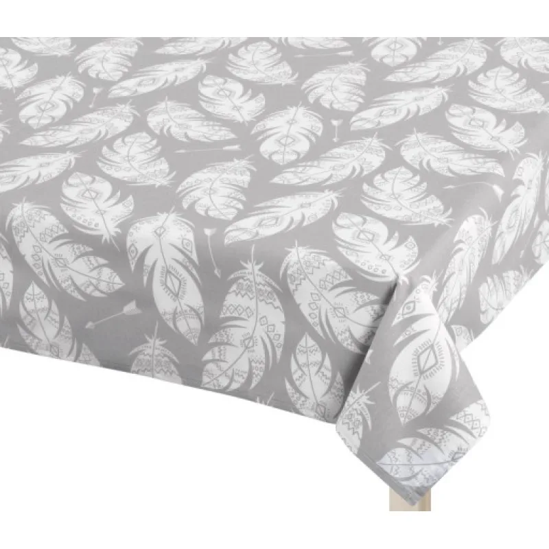 Bellatex Ubrus ADÉLA, Pírka šedá, bílá - 100x100 cm