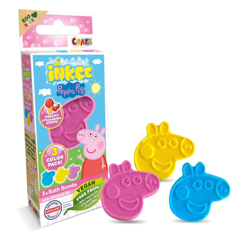 Amenity AB INKEE - Mini pack šumivé bomba - Peppa pig