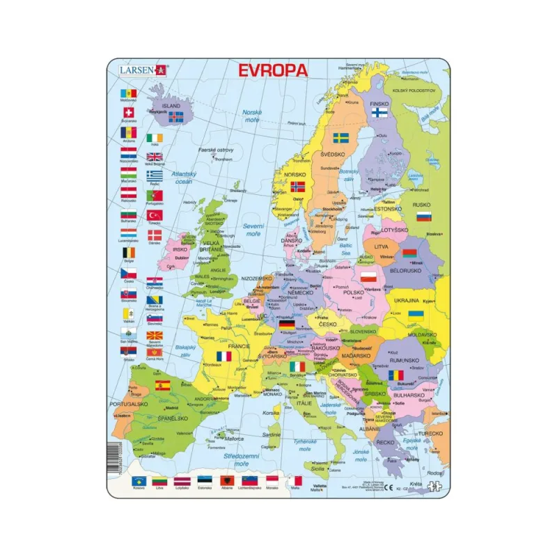 Dino EVROPA POLITICKÁ MAPA 48 d. EDU Puzzle