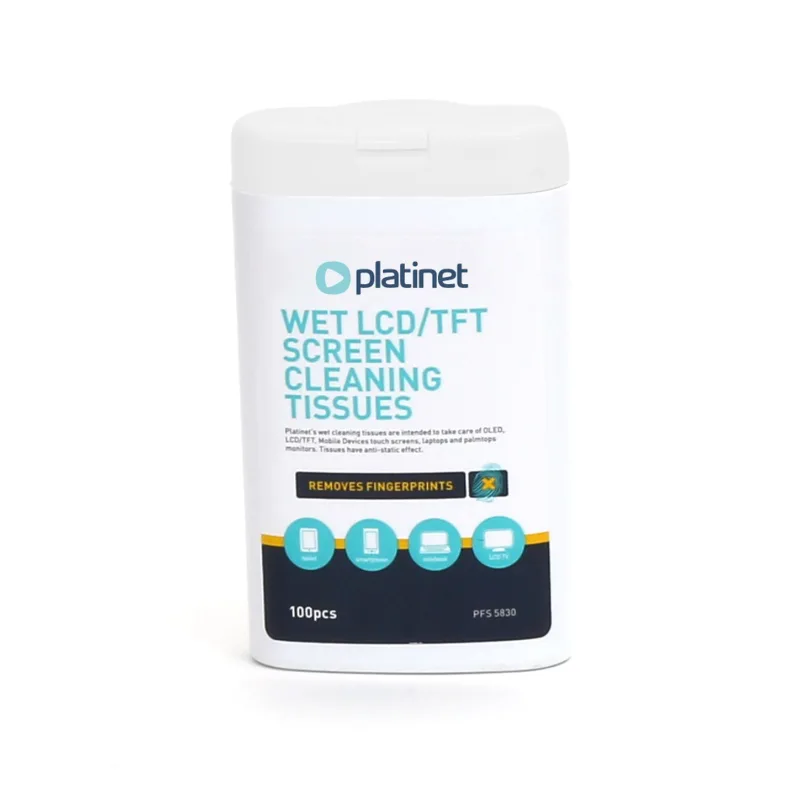 FELLOWES Platinet PFS5830 vlhčené čistící ubrousky na LCD 11x9,4 cm 100 ks PLAPFS5830