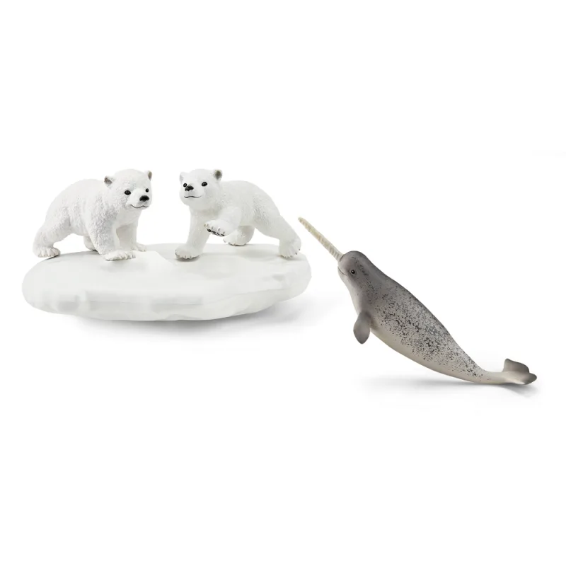 Schleich 42531 Ľadové medvede a šmykľavka
