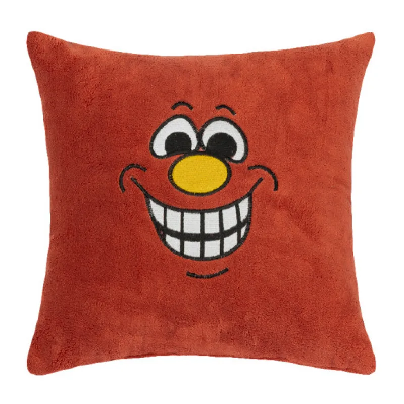 Bellatex Polštářek Mazlík Smíšek Terra s výšivkou - 38x38 cm