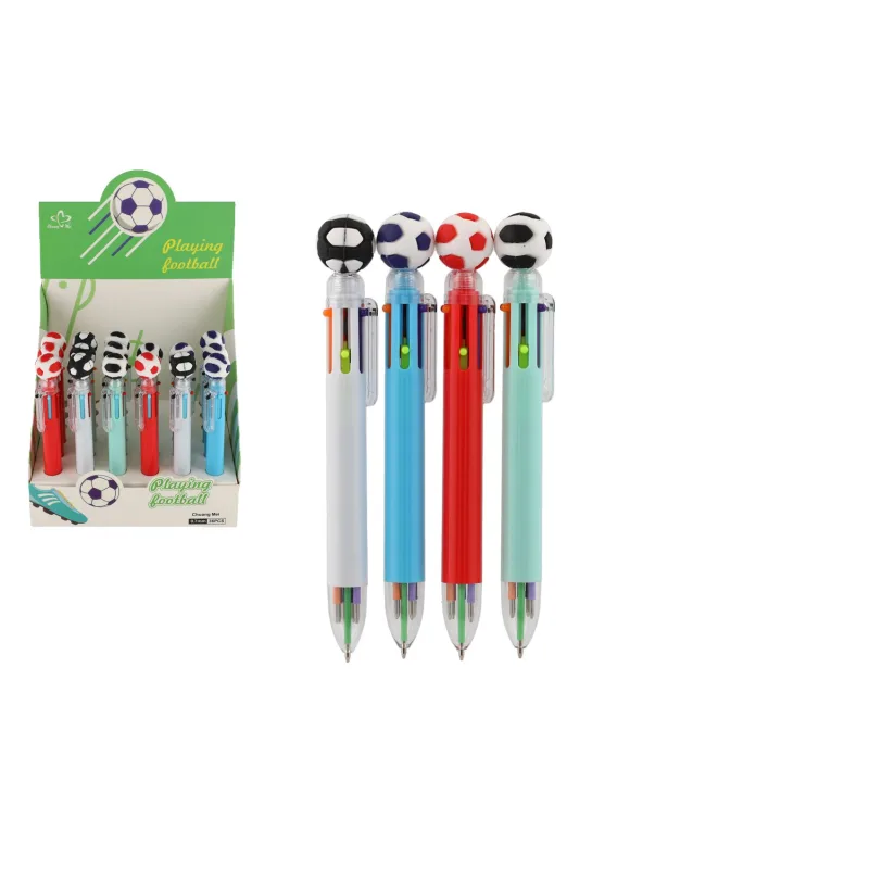 Teddies Pero/futbalová lopta 4 farby plast 16cm 4 farby 36ks v boxe