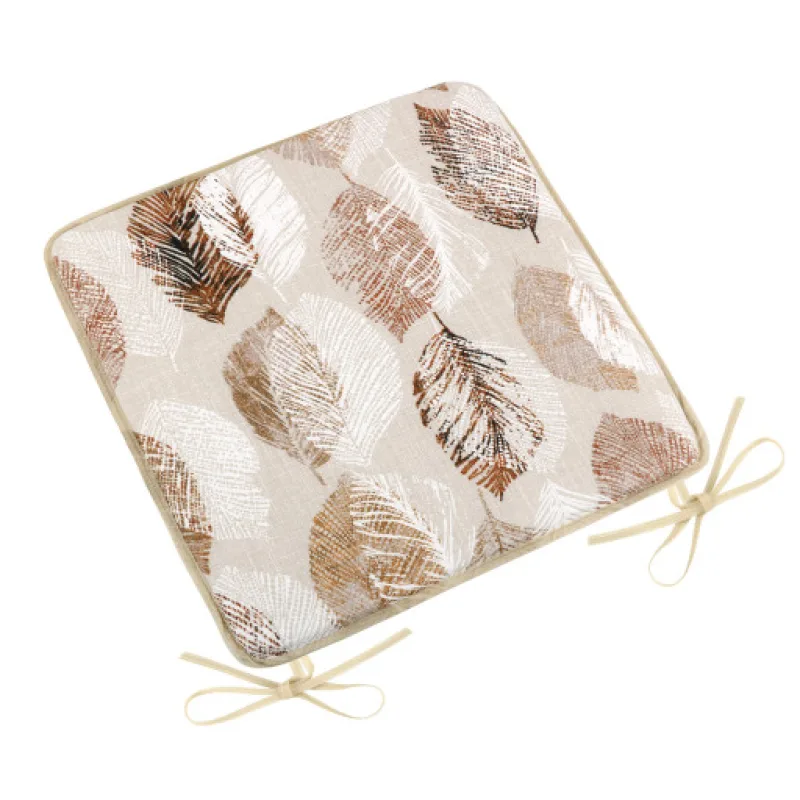 Bellatex Sedák EMA hladký, Listy béžové - 40x40cm