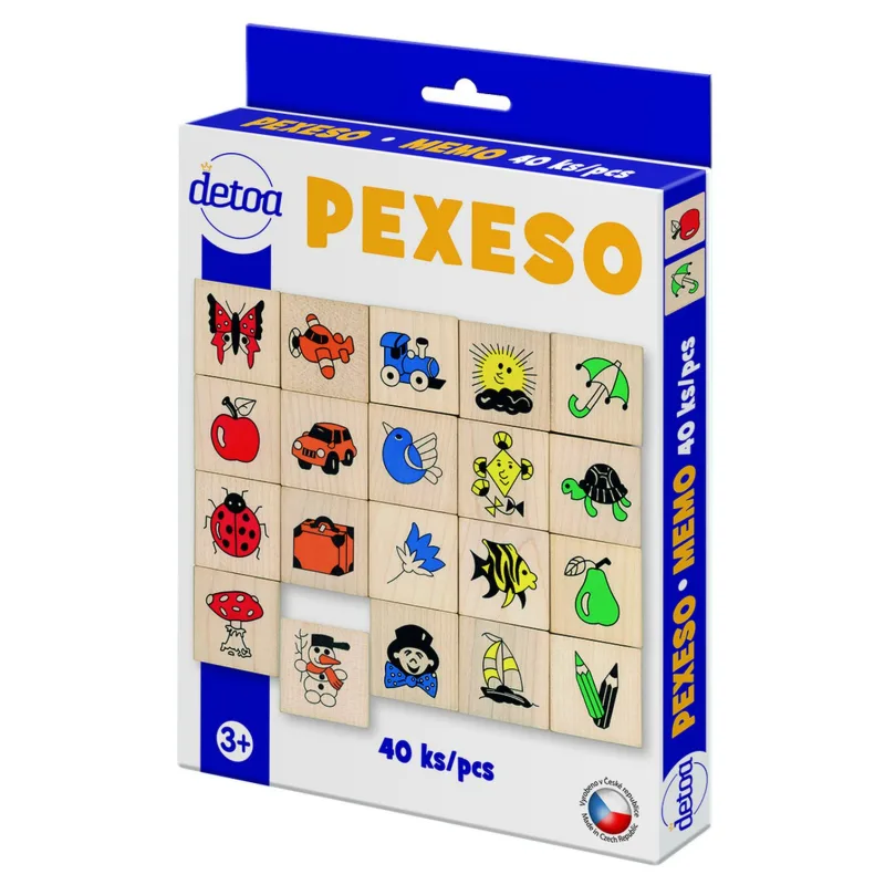 Detoa Drevená pamäťová hra Detoa