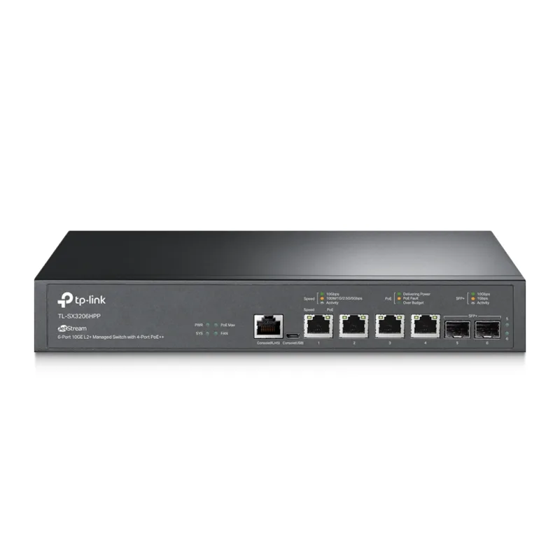 TP-Link TL-SX3206HPP 4x10G 2xSFP+ L2+ POE++ Omada SDN TL-SX3206HPP