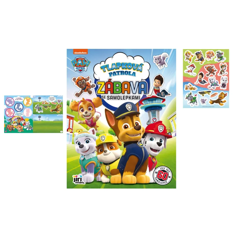 Jiri Models Zošit Zábava so samolepkami Labková patrola/Paw patrol A4 22x28cm