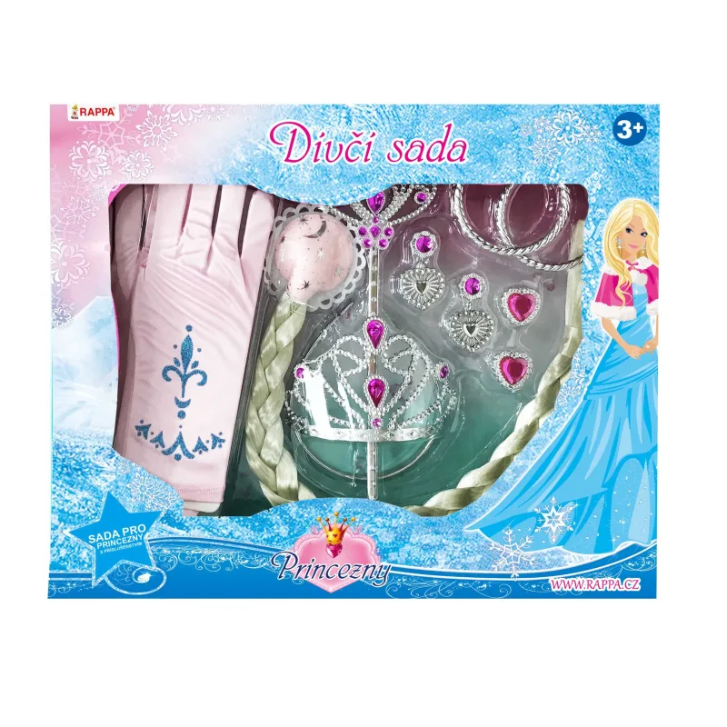 Rappa Sada princezná s rukavicami ružová