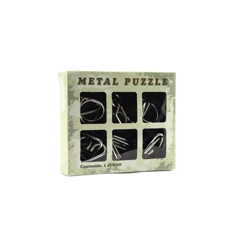 Teddies Hlavolam kov 6ks v krabičke 14x12cm