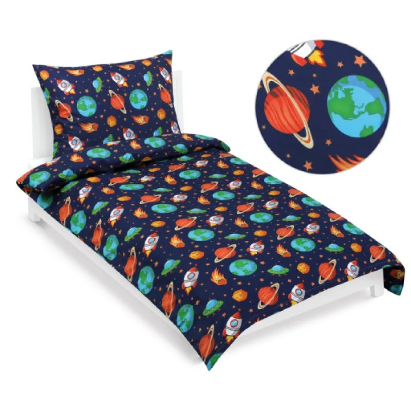 Bellatex Povlečení bavlněné Junior, Vesmír - 140x200, 70x90cm