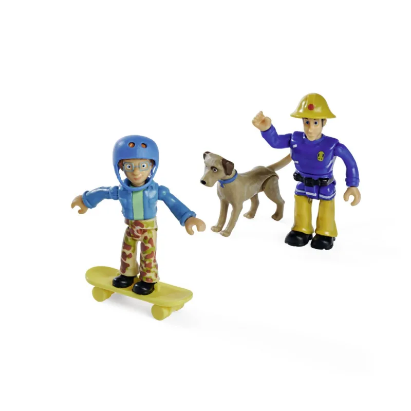 Simba Požiarnik Sam 2 Figúrky a zvieratko, 4 druhy