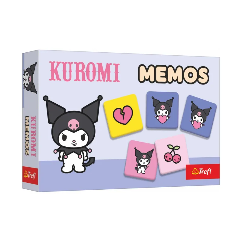 Trefl Pexeso papírové Kuromi 30 kartiček společenská hra v krabici 21x14x4cm