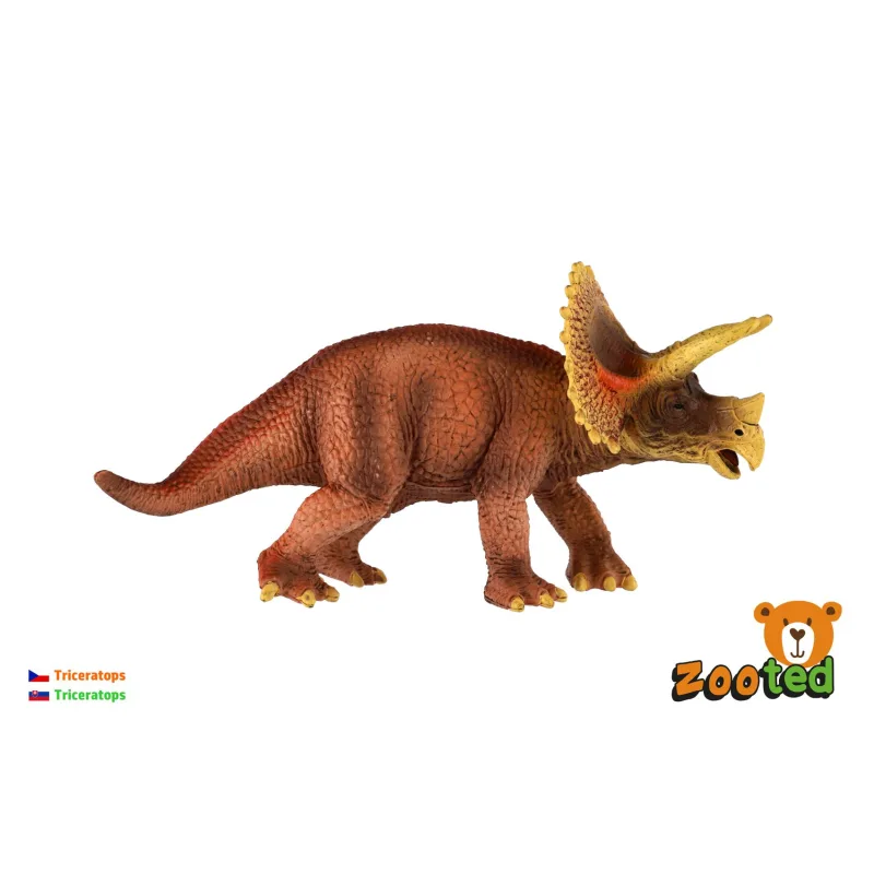 ZOOted Triceratops zooted plast 20cm v sáčku
