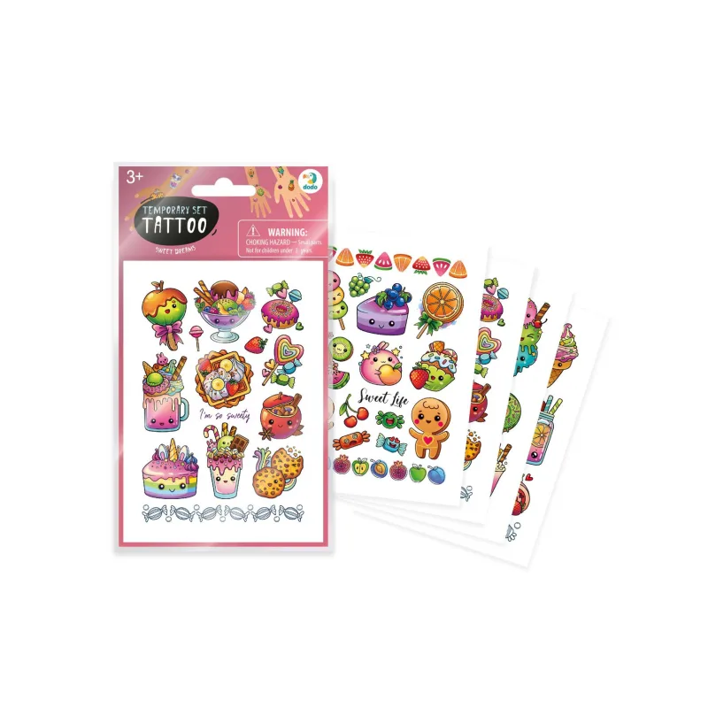 DODO Tetovanie Sladkosti 10,5x15cm 4 listy v sáčku