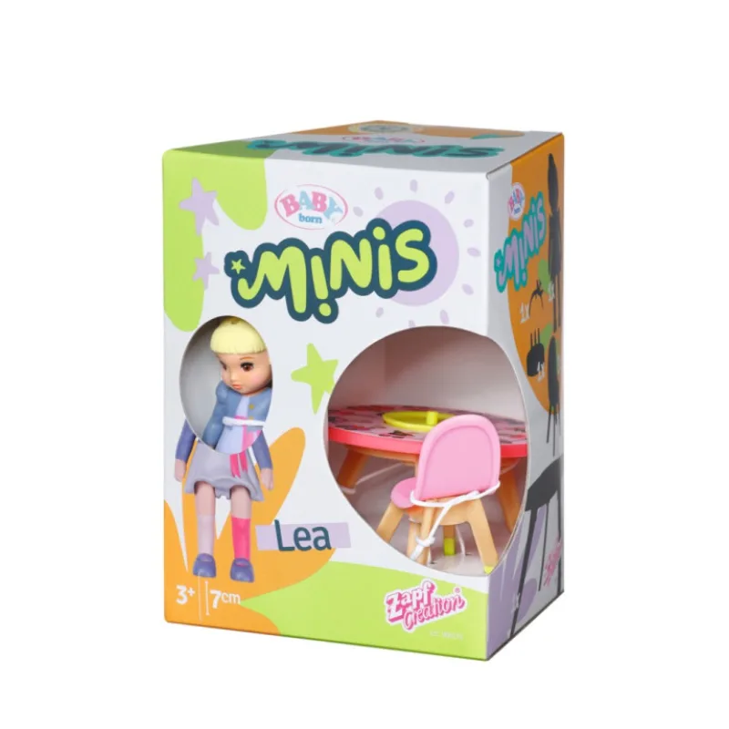 BABY born Minis Sada s narozeninovým stolem, židličkami a panenkou