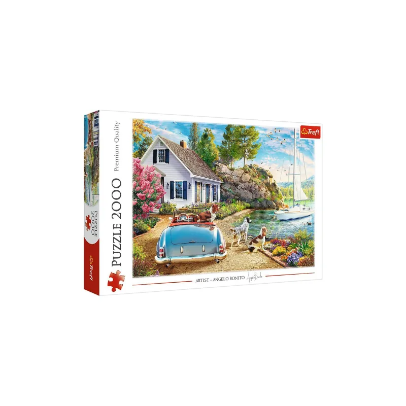 Trefl Puzzle Prázdninové útočisko 2000 dielikov 96,1x68,2cm v krabici 40x27x6cm