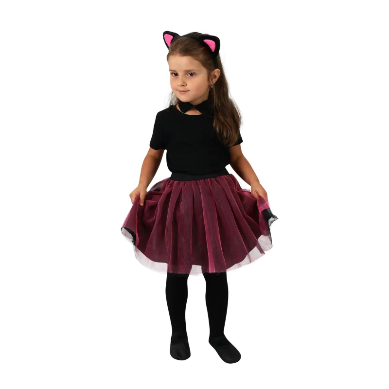 Rappa Detský kostým tutu mačka