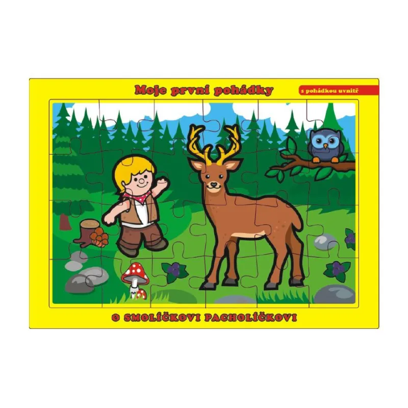 Teddies Puzzle doskové O Smolíčkovi Pacholíčkovi 26x17cm 24 dielikov Moje prvé rozprávky