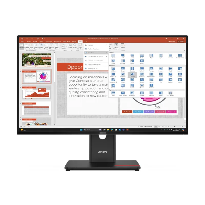 Lenovo T27i-40 27"IPS/16:9/1920x1080/1500:1/300/4m 64A5MAT6EU