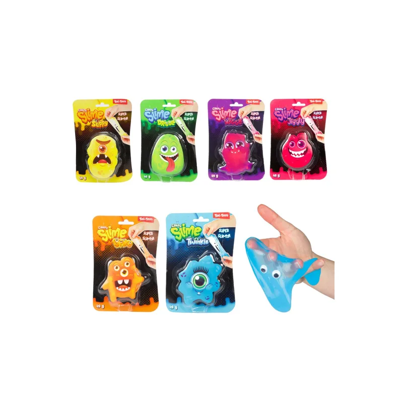 Teddies Sliz - hmota príšerka s očami 49g 6 farieb