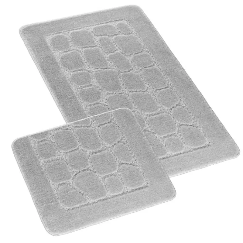 Bellatex Koupelnová sada BANY Dlažba světle šedá - sada 60x100, 60x50cm
