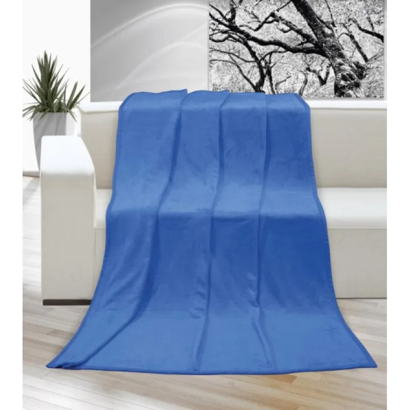 Bellatex Přikrývka Korall micro Modrá - 150x200 cm