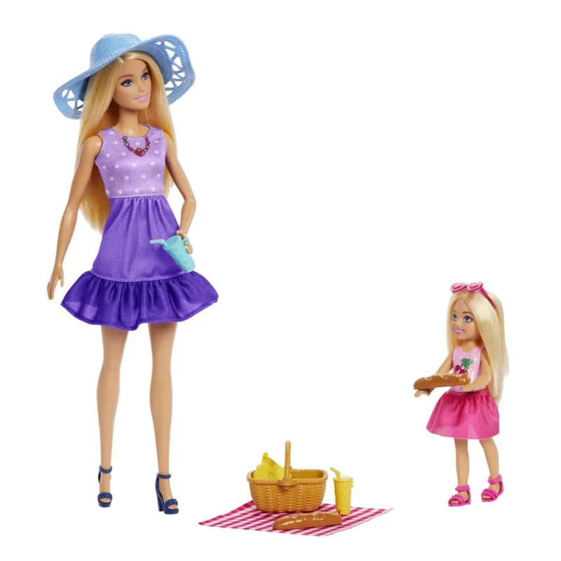Mattel Barbie BÁBIKY MALIBU A CHELSEA NA PIKNIKU