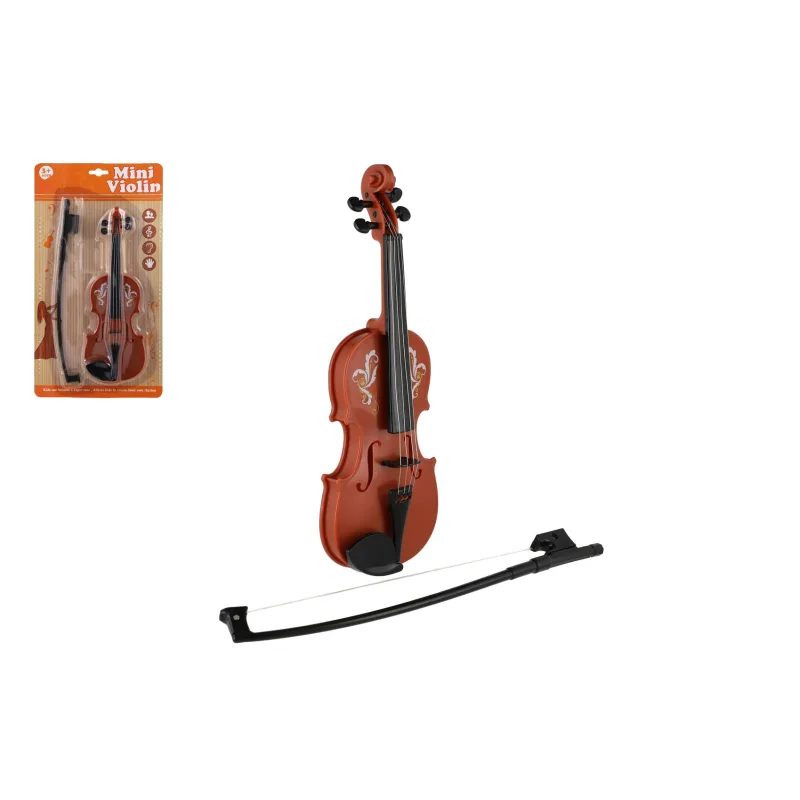 Teddies Husle/Viola plast 26cm na karte 19x34,5x4cm