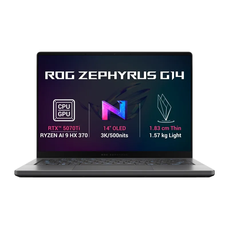 ASUS ROG Zephyrus G14/GA403WR-NEBULA109X/AI9-HX370/14"/2880x1800/32GB/1TB/RTX 5070Ti/W11P/Gray/2R GA403WR-NEBULA109X