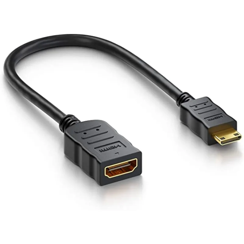 PremiumCord Flexi adaptér HDMI Typ A samice - mini HDMI Typ C samec pro ohebné zapojení kphdma-34