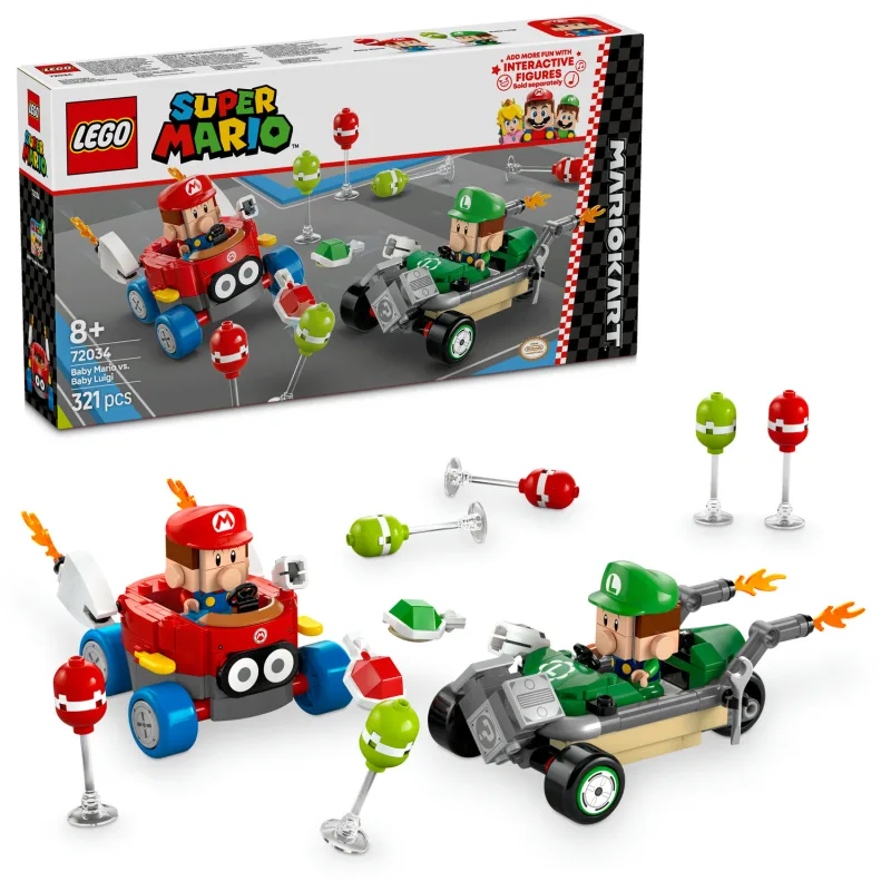 LEGO Super Mario 72034 Mario Kart - Baby Mario vs. Baby Luigi