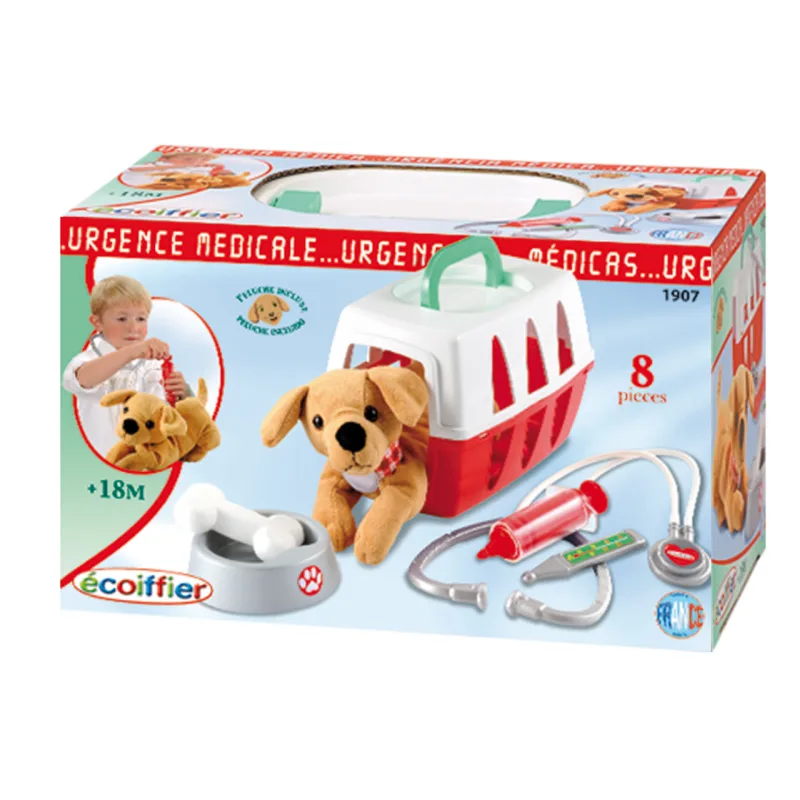 Ecoiffier Hranie rolí Ecoiffier Vet kufor so psom
