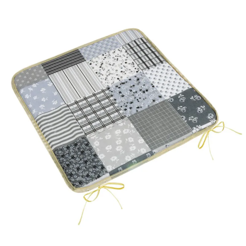 Bellatex Sedák Adéla hladký, Patchwork šedý - 40x40cm