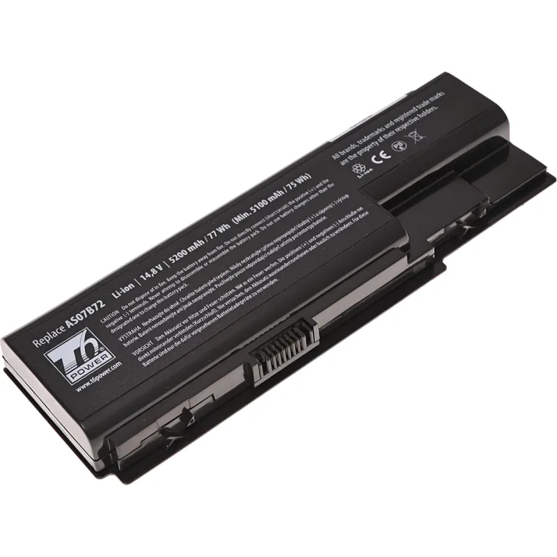 Baterie T6 Power pro Acer Aspire 5310, 5520, 5720, 5920, 7720, TravelMate 7530, 5200mAh, 77Wh, 8cell NBAC0041