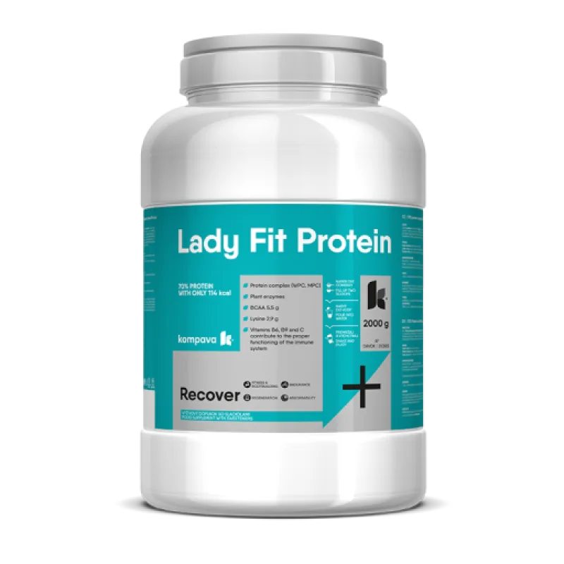 Kompava Lady Fit Protein, čokoláda, 2000g