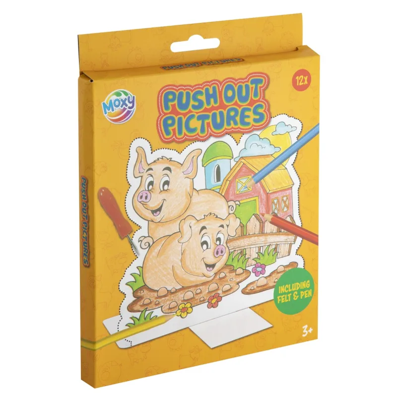 Rappa Vypichovacie obrázky Farma 12 listov + pero + podložka