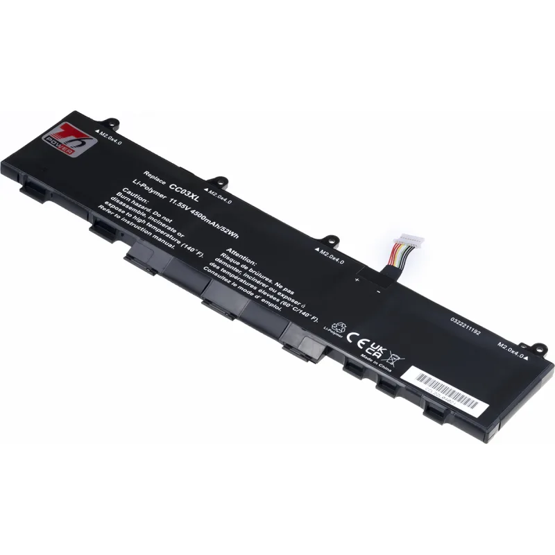 Baterie T6 Power HP EliteBook 830 G7, 830 G8, 840 G7, ZBook 14 G7, 4500mAh, 52Wh, 3cell, Li-pol NBHP0188