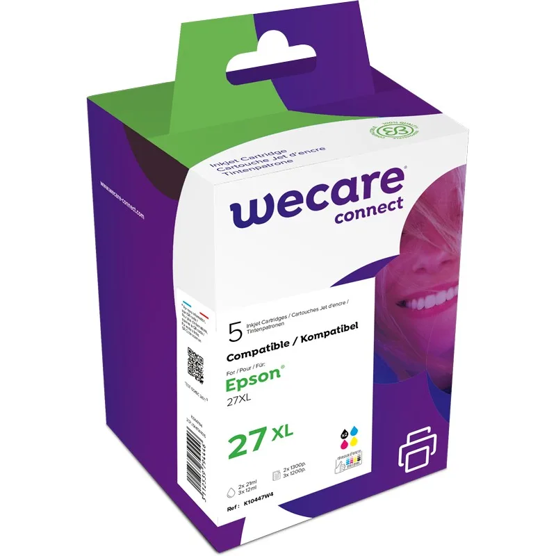 WECARE ARMOR ink sada kompatibilní s EPSON C13T27X,2xčerná/CMY K10447W4